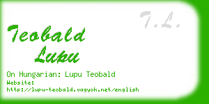 teobald lupu business card